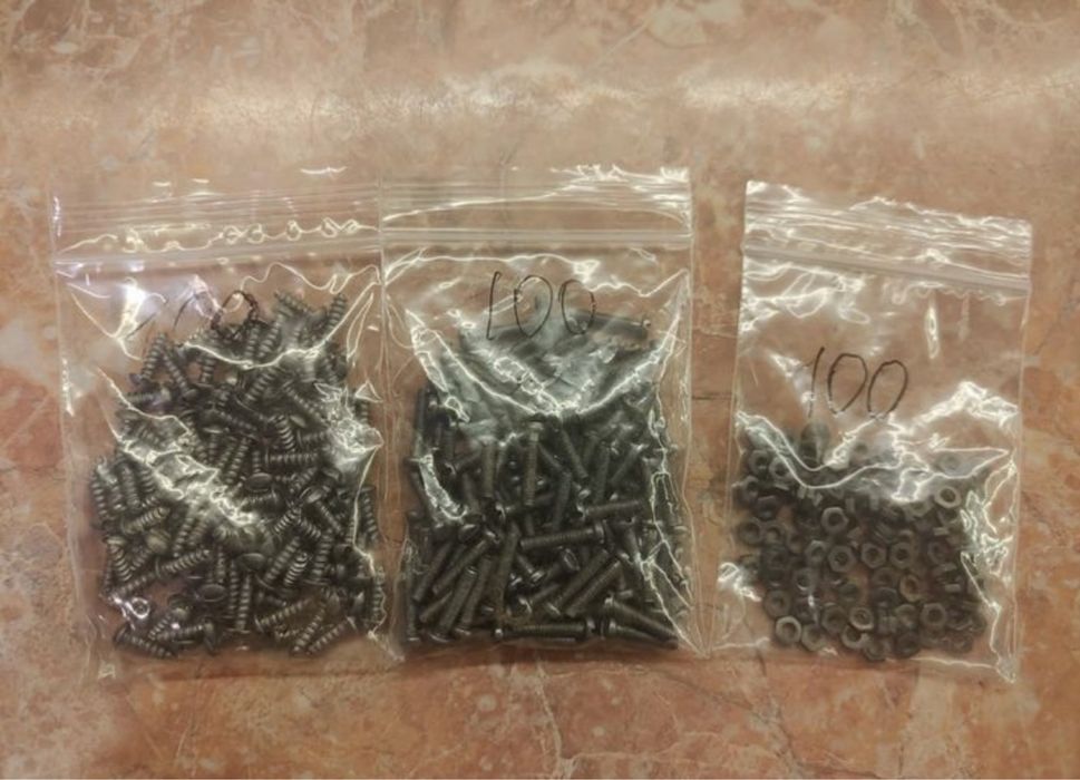 Набір крепіж  (болт/гайка/саморез) саморіз крепеж 3D друк 3Д принтер