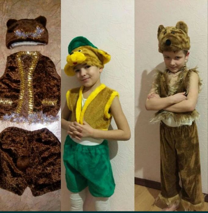 Новорічний костюм, свято осені, хеллоуїн зайчик волк Левобережная