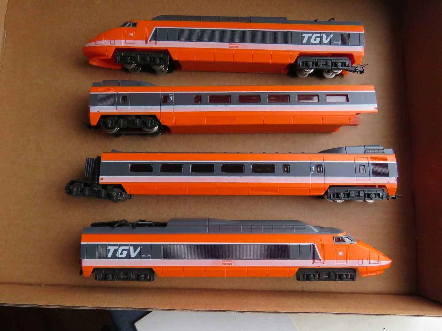 TGV comboio HO completo