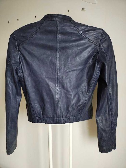 - Massimo Dutti  - Skórzana ramoneska, kurtka r. M