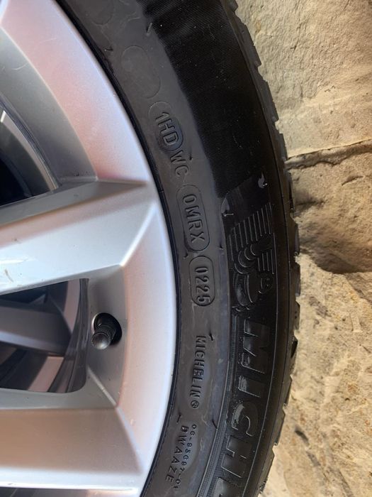 Диски титанові R16 5/112 резина зима 205/55 Michelin