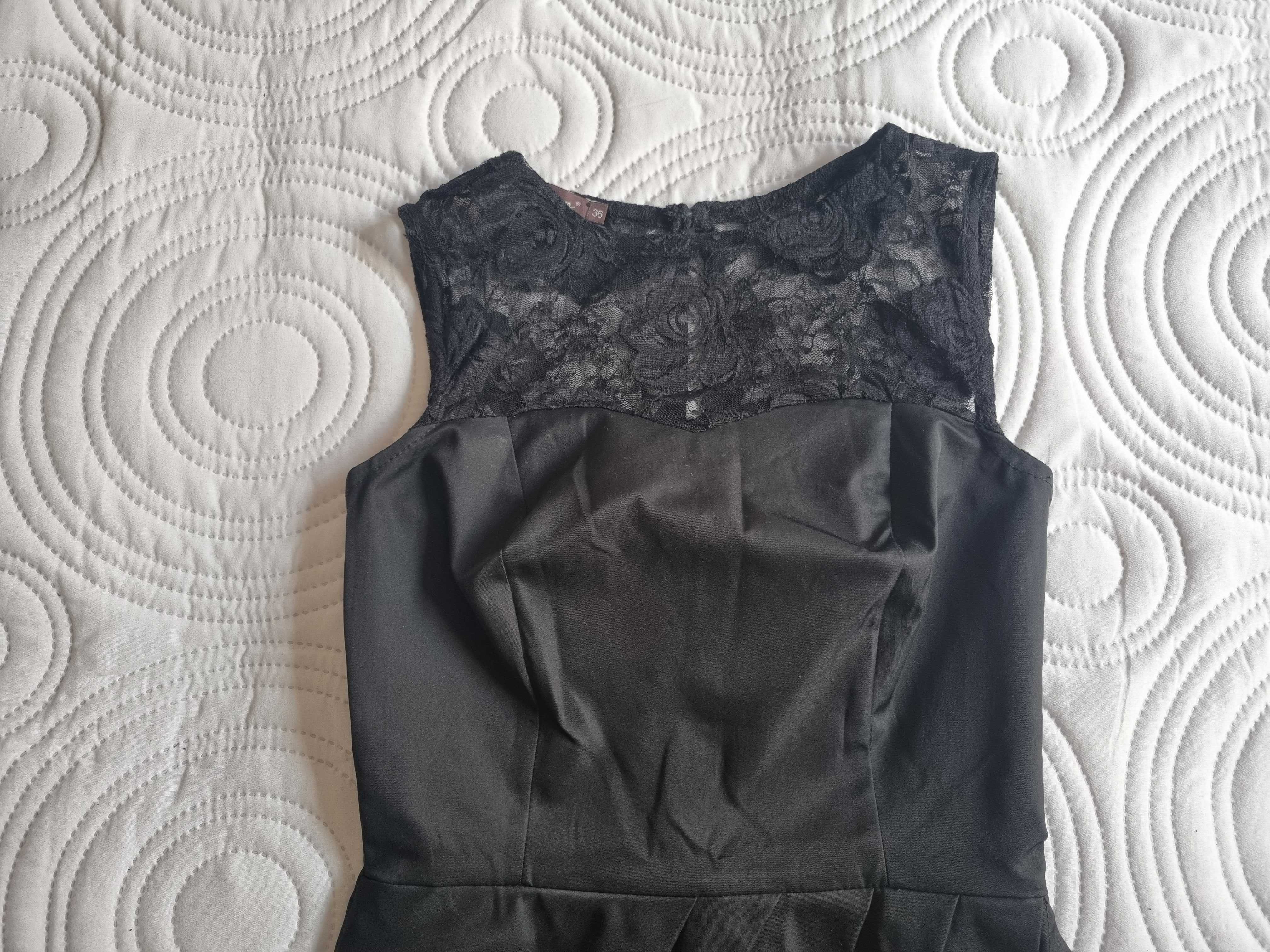 Elegancka sukienka z koronką Feema, rozmiar 36