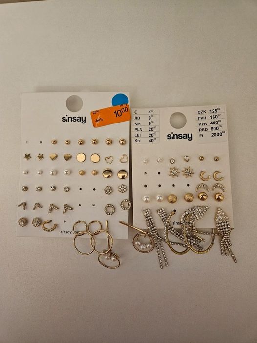 Zestaw kolczyków Sinsay