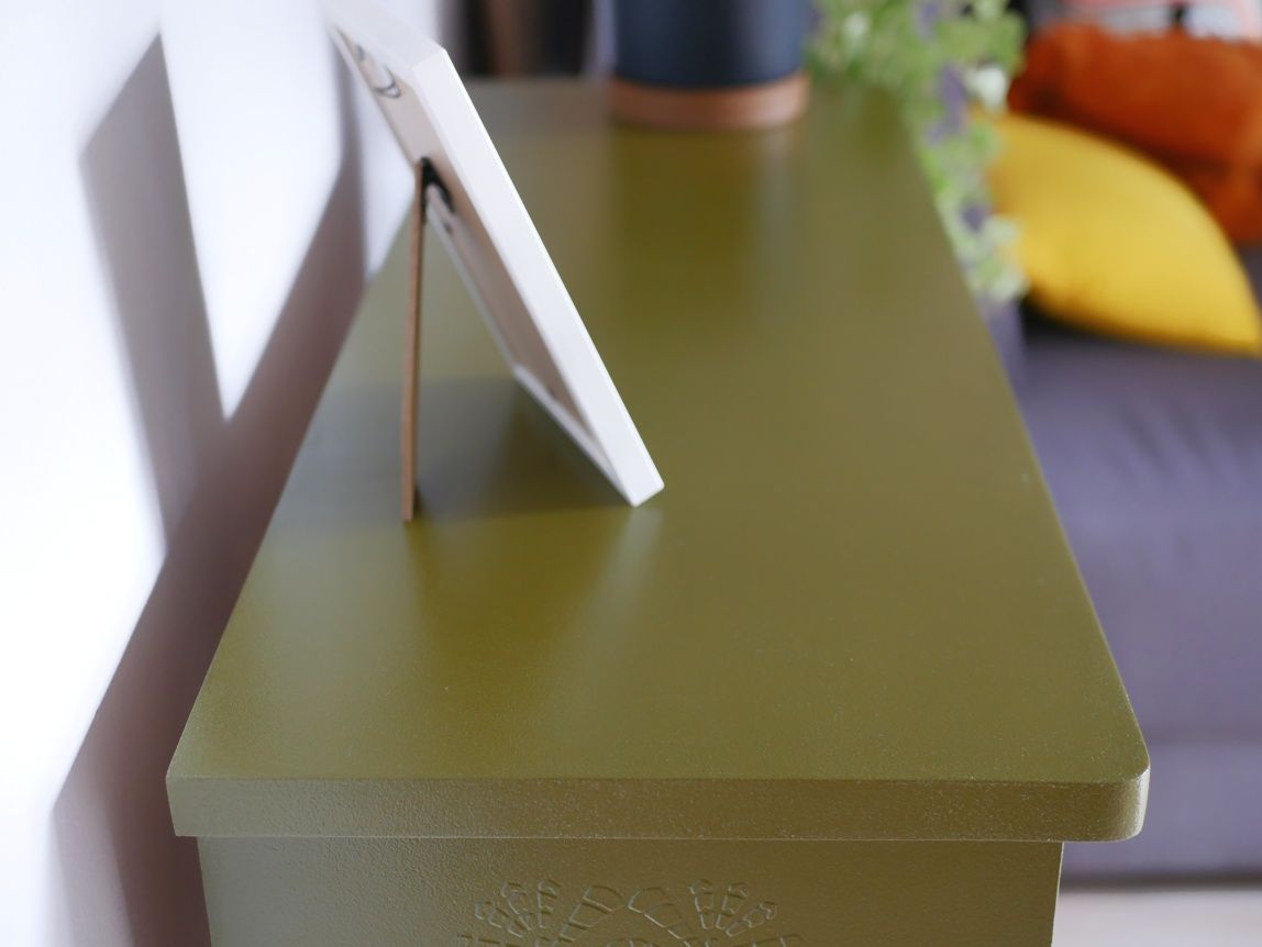 Szafka / konsola handmade – wąski mebel do przedpokoju i salonu.