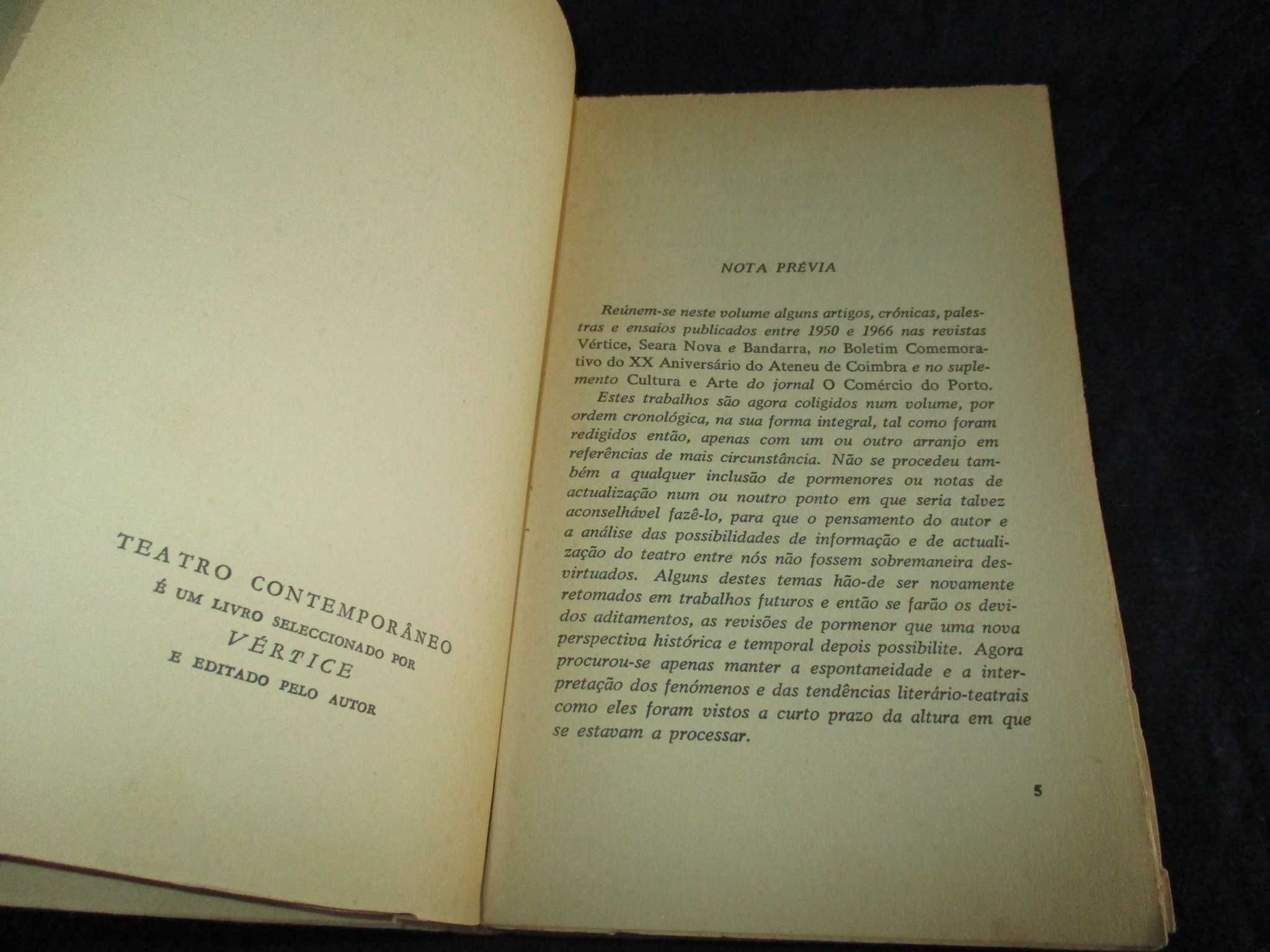 Livro Teatro Contemporâneo Mário Vilaça
