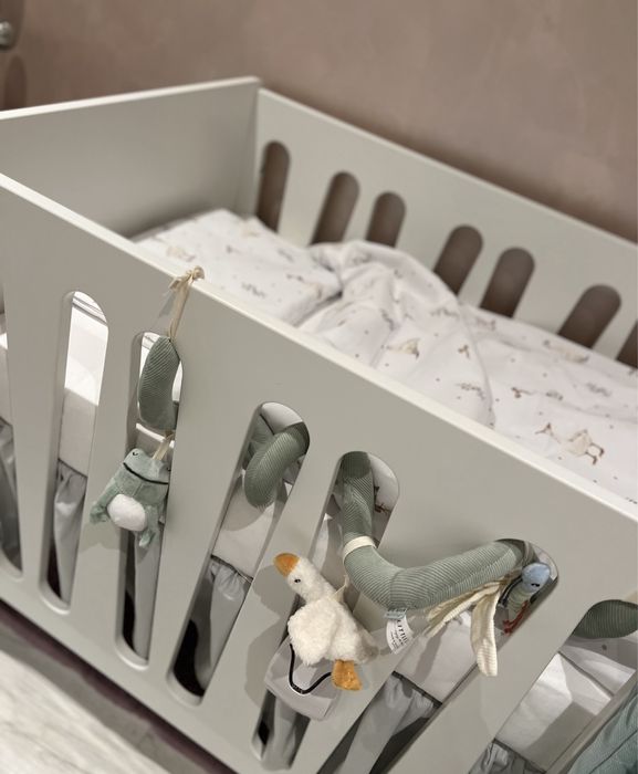 Łóżeczko dziecięce Moon białe