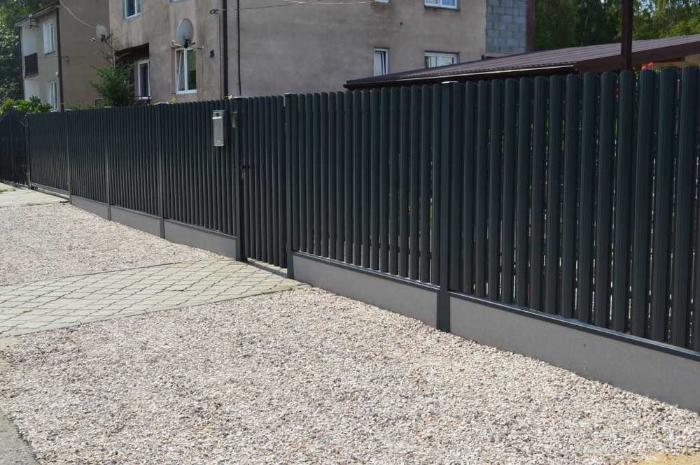 Sztacheta metalowa sztachetki dwustronne ogrodzenie sztachetowe 11cm