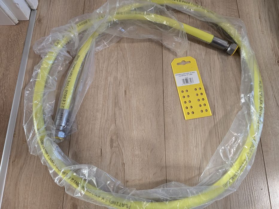 Nowy wąż do gazu, zbrojony plantinflex 1/2" L2000  2m