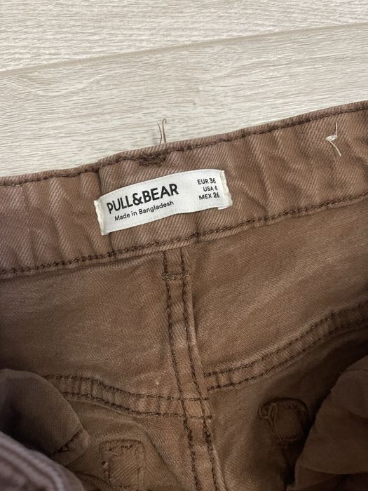 Шоколадні джинси кльош Pull&bear 36