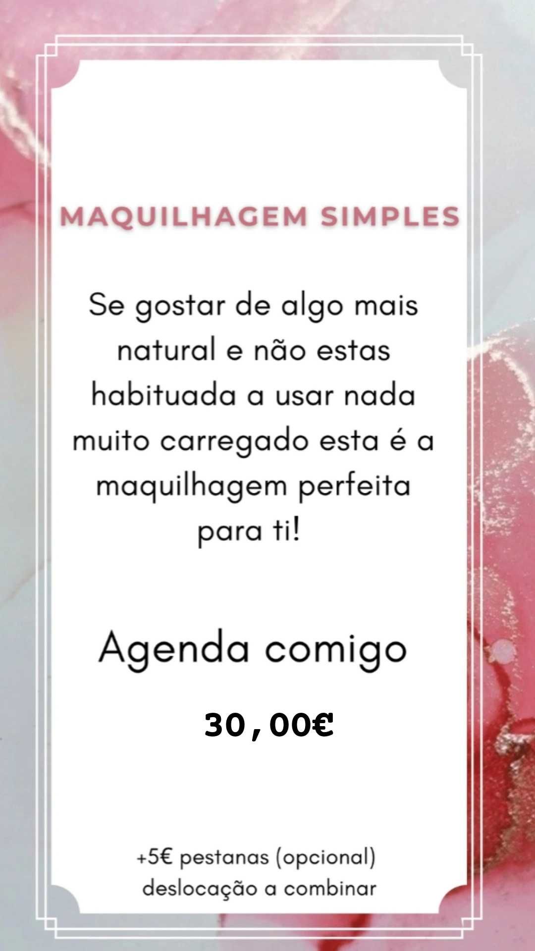 Serviços de maquilhagem ao domicílio