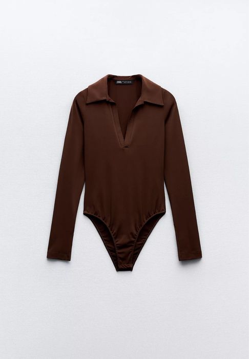 Коричневе боді — zara