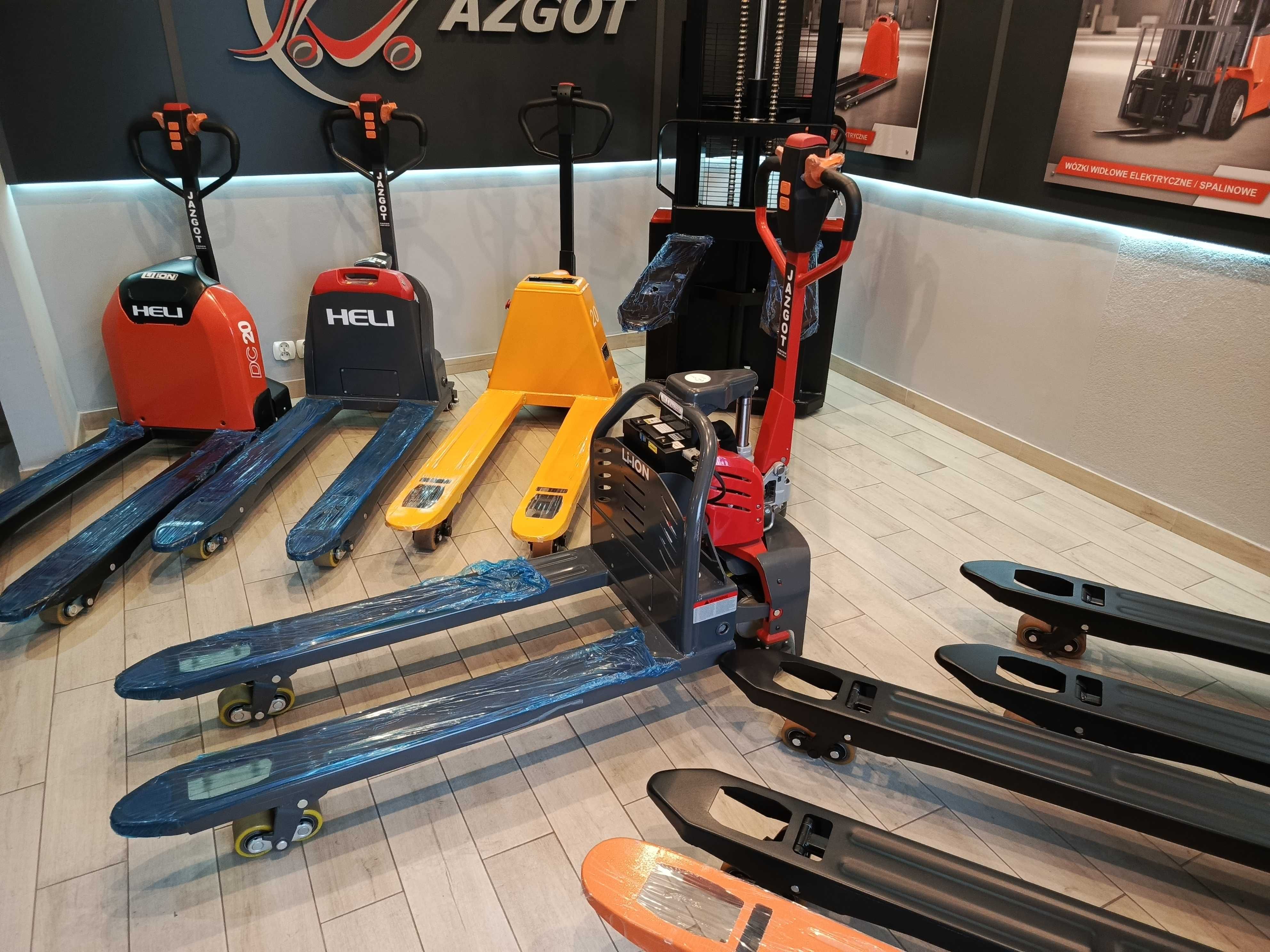 Paleciak 1500 KG wózek paletowy elektryczny bateria 35Ah L-1000