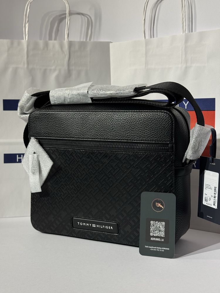 100% ОРИГИНАЛ Tommy Hilfiger monogram crosbody мужская сумка В НАЛИЧИИ