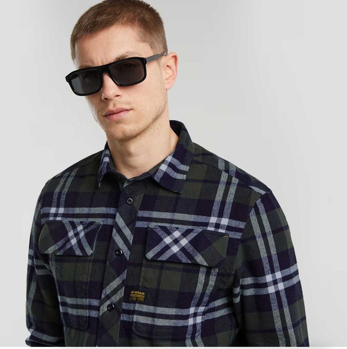 G-Star CPO Regular Shirt картата сорочка (розмір XL)