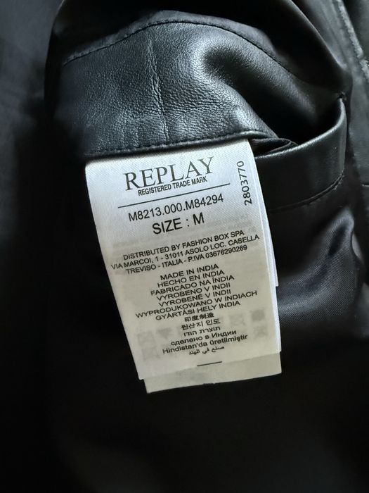 Шкіряна куртка Replay diesel allsaints