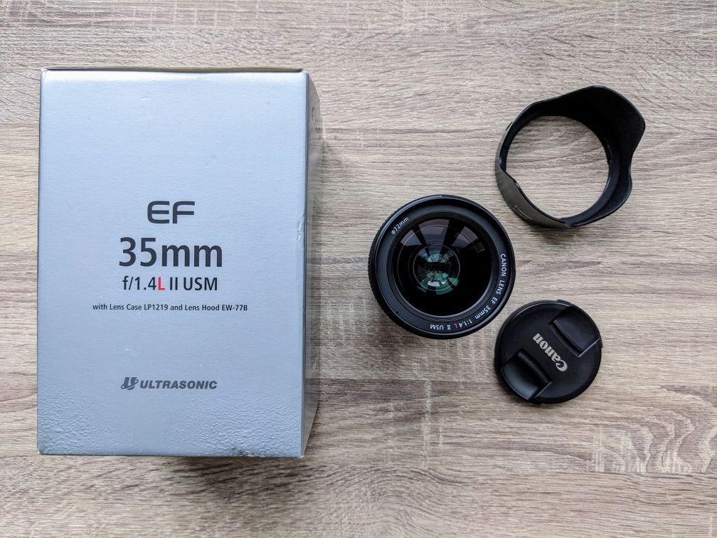Об'єктив Canon EF 35mm f/1.4L II USM + фільтр – Ідеал, як новий