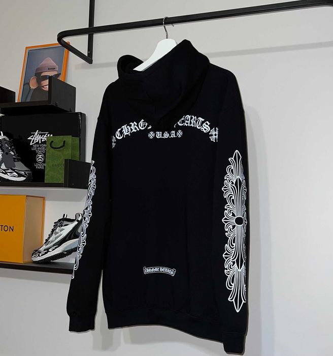 Худі Chrome Hearts чорного кольору
