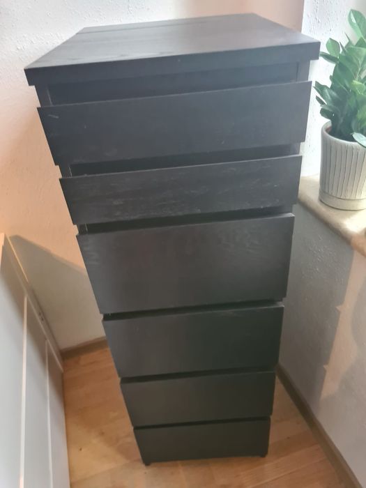 Toaletka IKEA MALM – czarna – świetny stan – DOSTAWA WARSZAWIE GRATIS