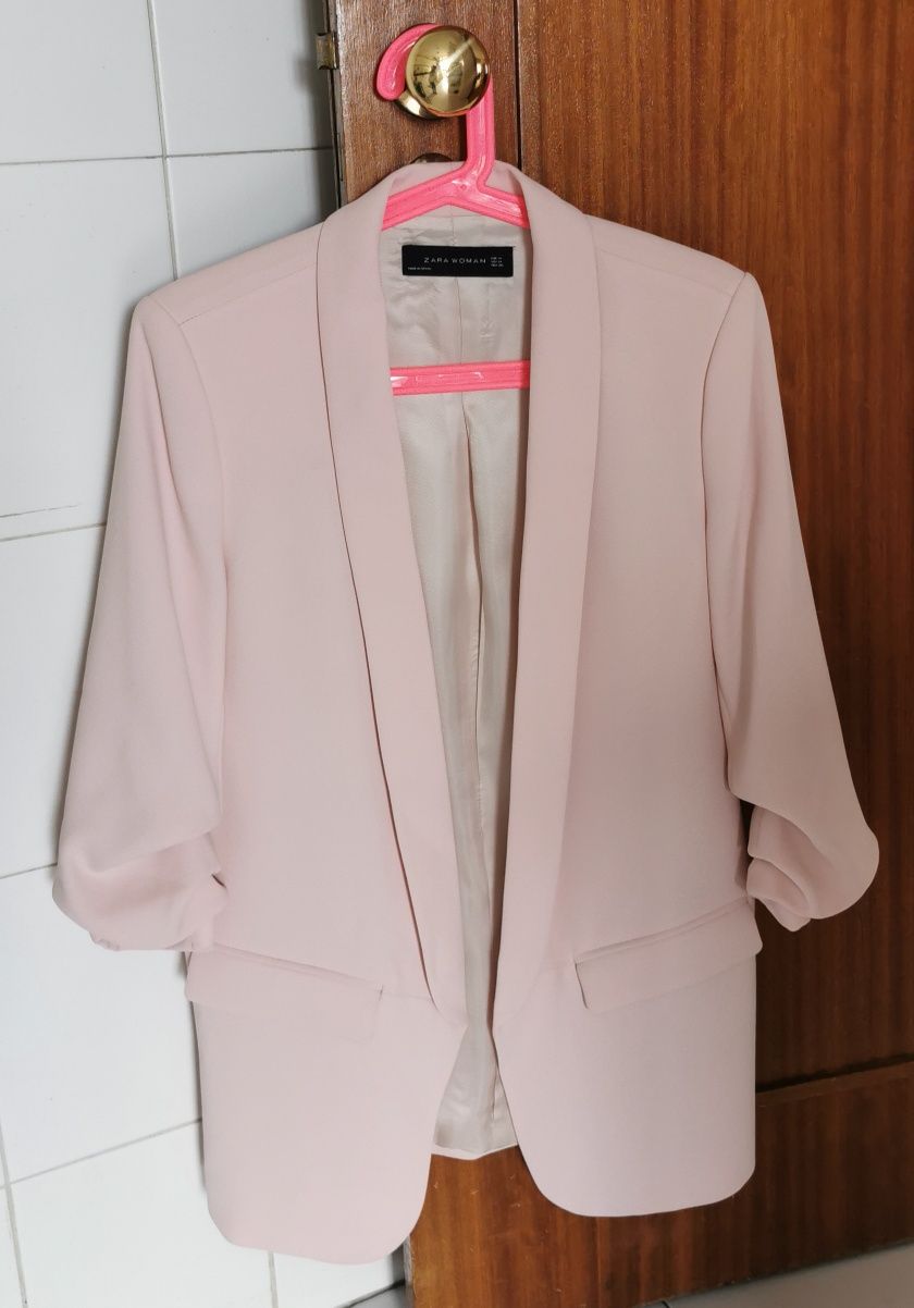 Blazer da Zara, rosa claro, primaveril