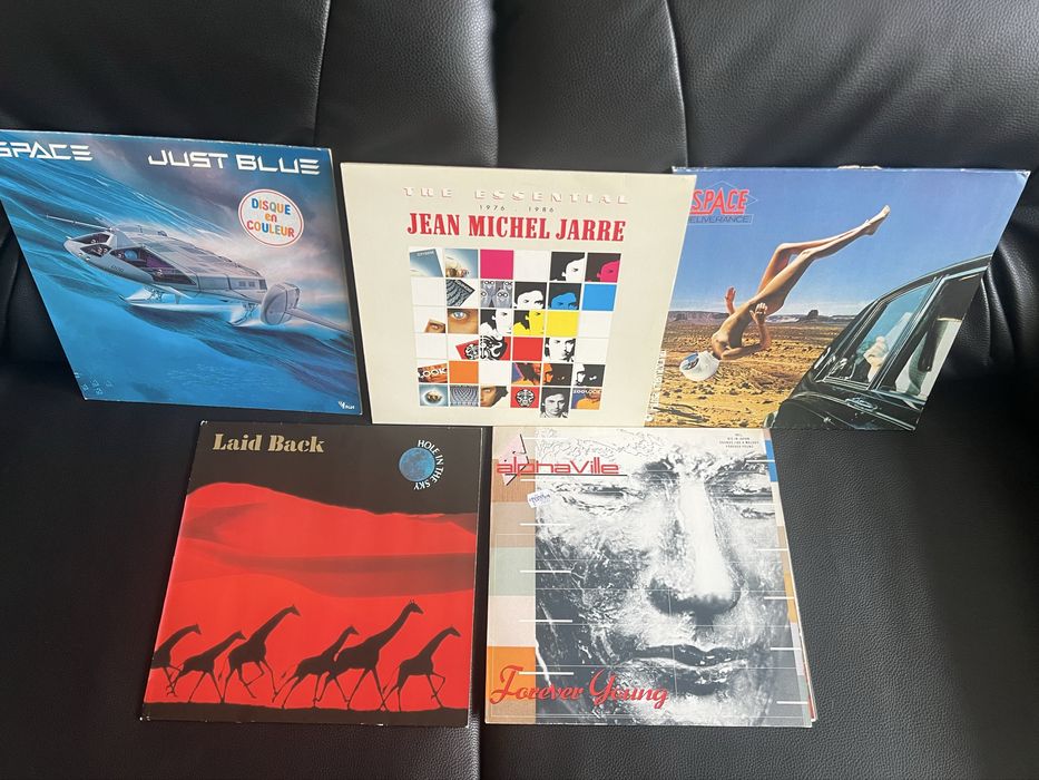 Платівки Alphaville, Space, JMichel Jarre, Laid Back
