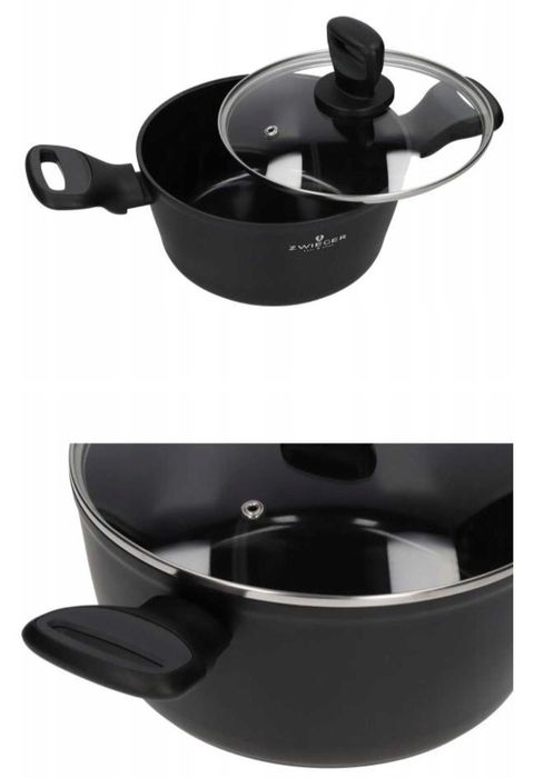 Zwieger garnki 3 sztuki aluminium Seria Carbo 18/20/24 OKAZJA