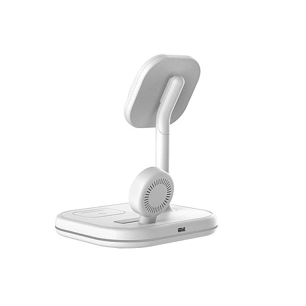 Tech-Protect Qi15W-A27/3In1 Magnetic Magsafe Wireless Charger White