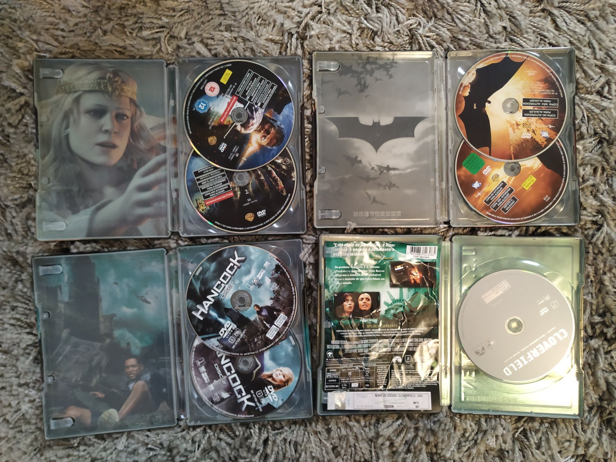 Vários DVDs capa metálica