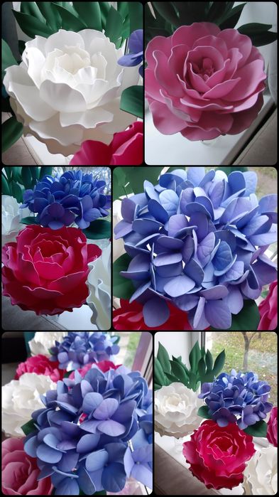 Квіти на свято Квіти ручної роботи Цветы из фоамирана Декор