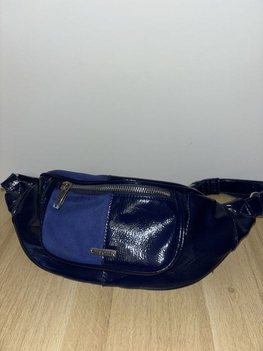 Nerka wittchen skórzana granatowa