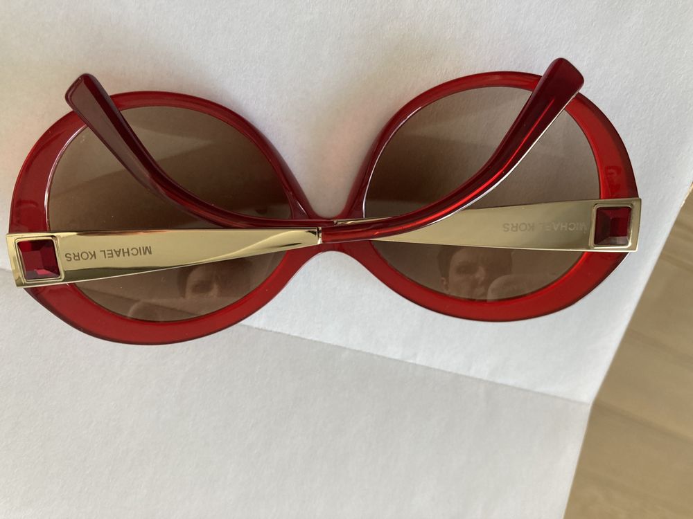 Michael Kors okulary czerwone