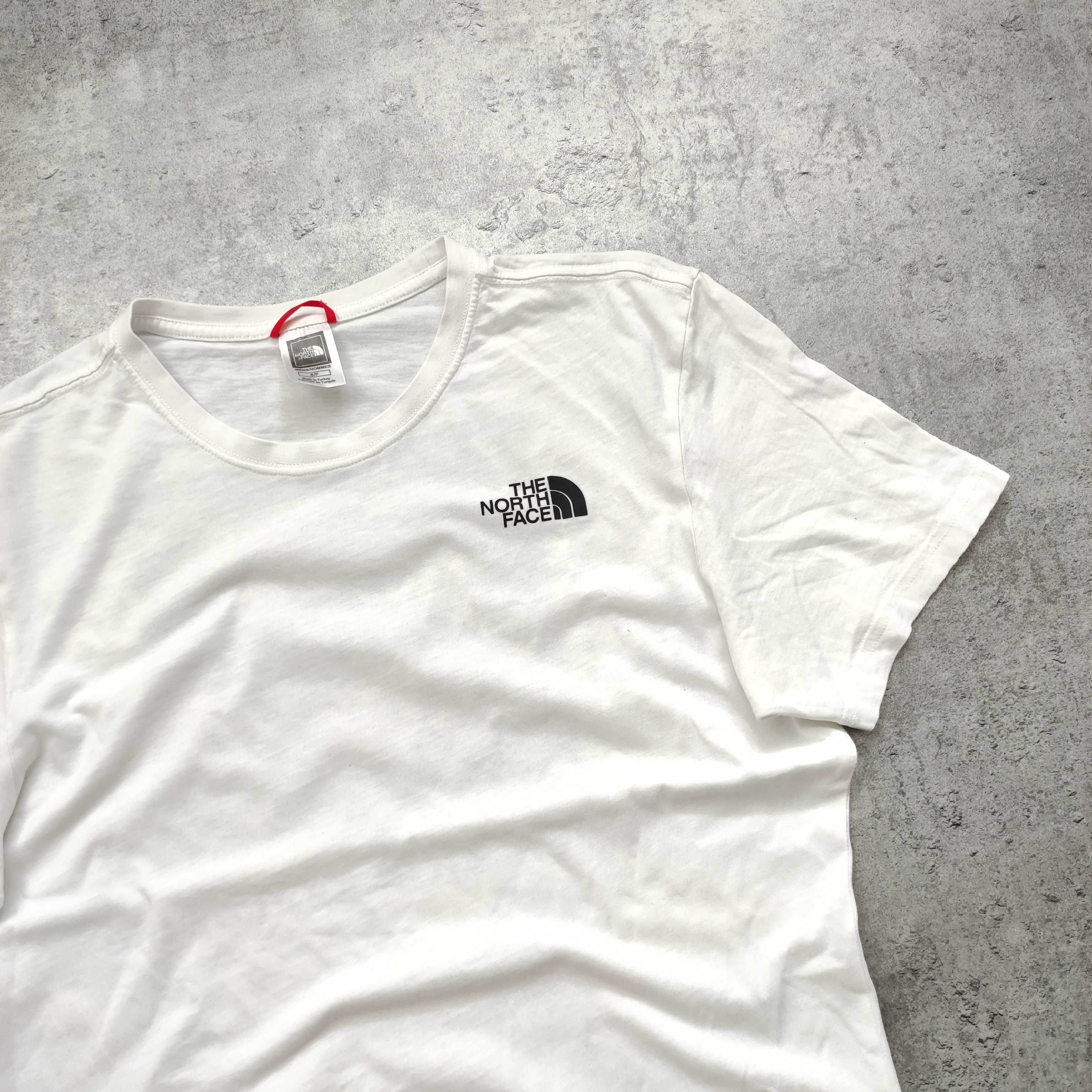 MĘSKA PREMIUM Koszulka Bawełna Trekking Logo Plecy TNF The North Face