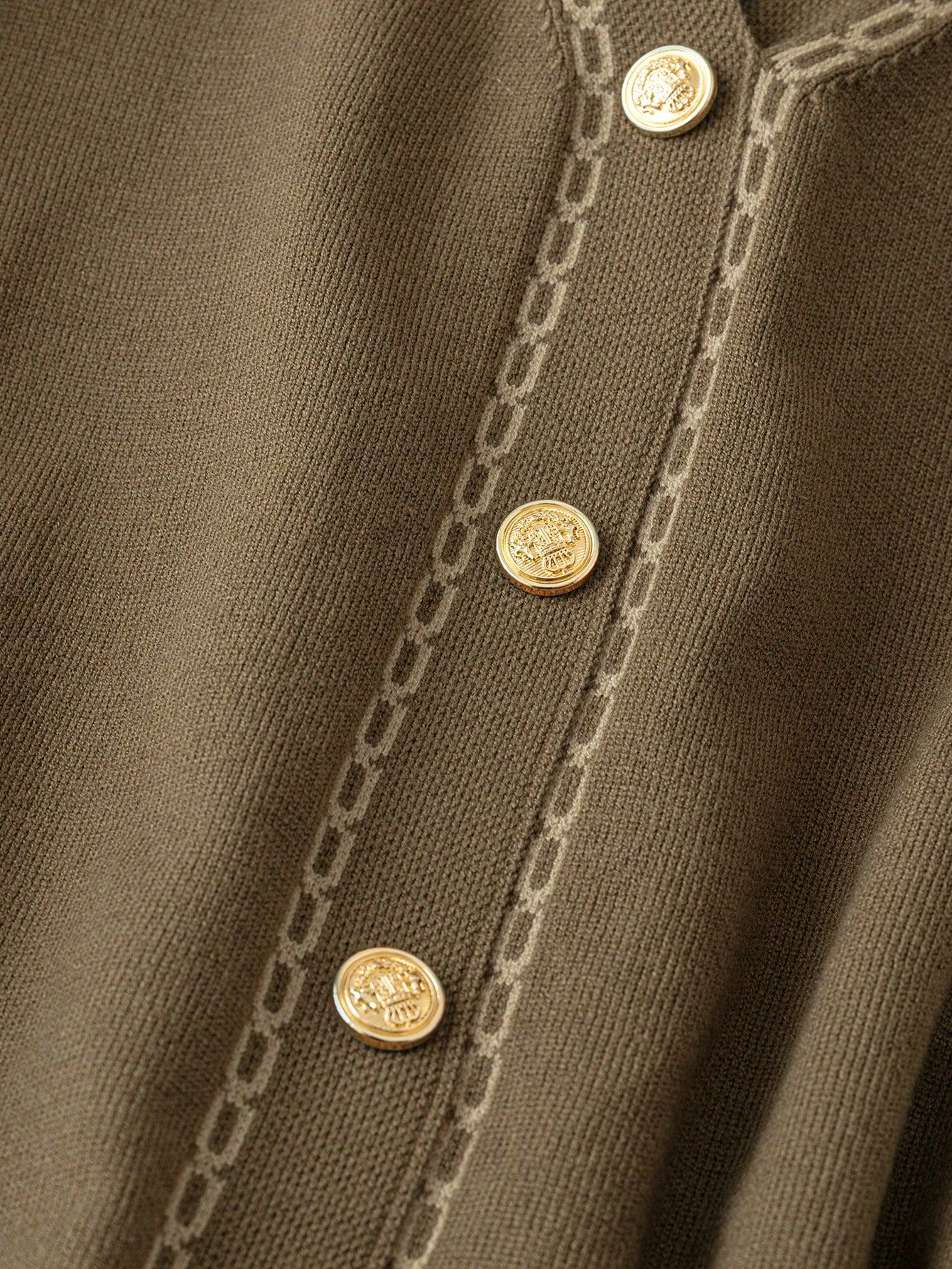 Sukienka Dzianinowa Midi Rozkloszowana Brązowa Casual Shein 4Xl 48