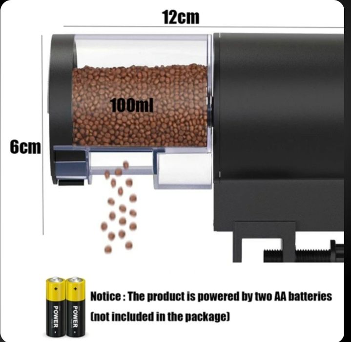 Karmnik automatyczny do akwarium - samoczynny podajnik pokarmu