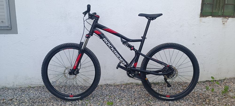 Bicicleta ROCKRIDER BTT ST 530 Preto/Vermelho 27,5"