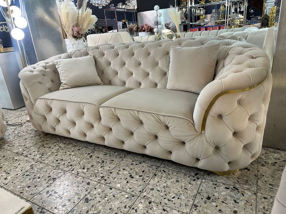 Zestaw kanapy XL / sofy  Glamour / chesterfield