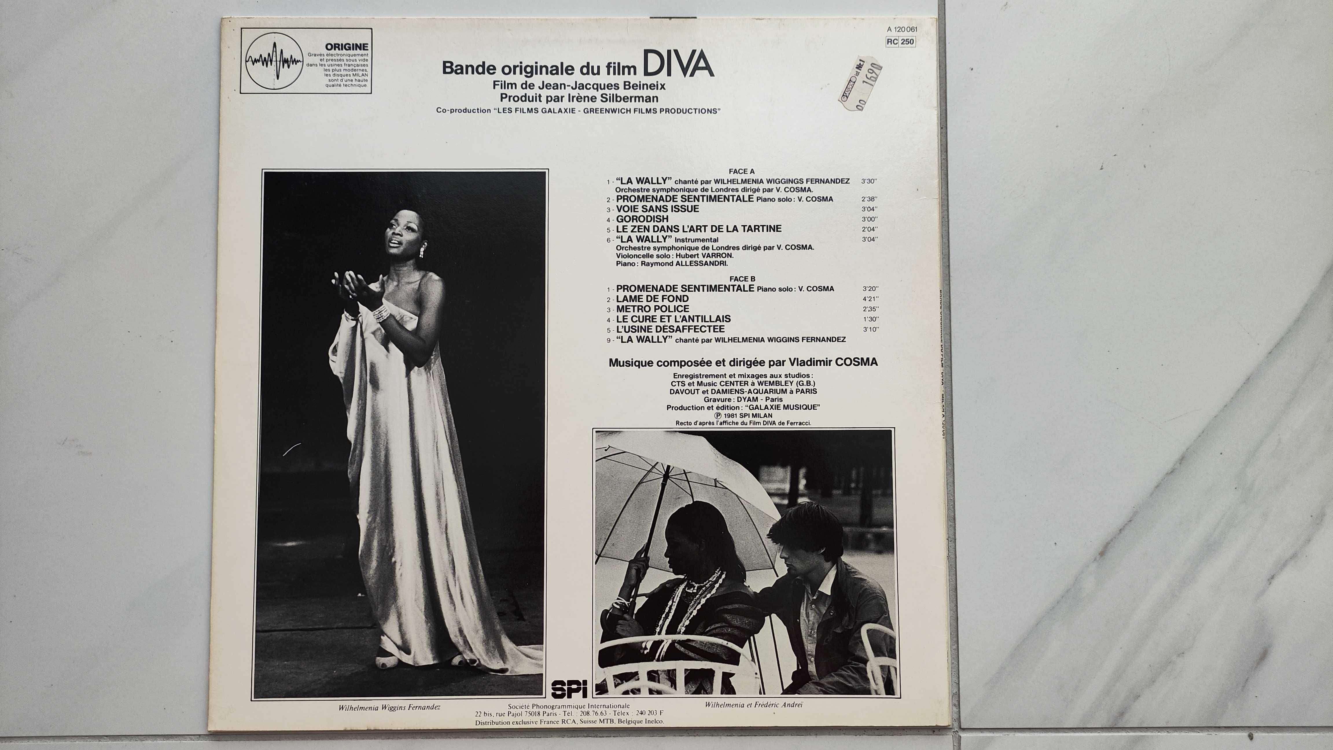 Płyta winylowa Vladimir Cosma – Diva (Bande Originale Du Film)