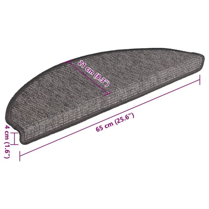vidaXL Samoprzylepne nakładki na schody, 15 szt, 65x21x4 cm