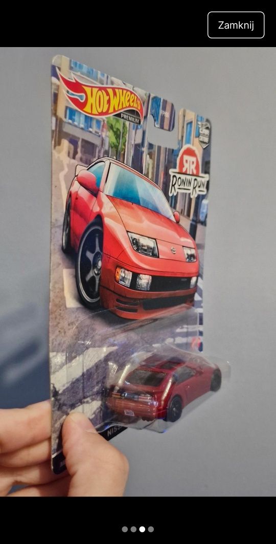 Hot wheels premium nissan 300zx twin turbo red czerwony car culture se