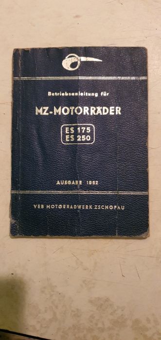 MZ ES 175 250 Jaskółka Instrukcja obsługi 1962 r