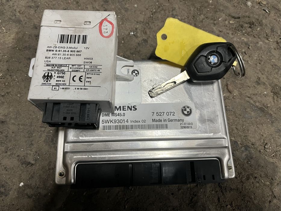 Zestaw startowy sterownik bmw ms45 e85 e86 z4 m54 2.5i e60 e83 e53 e90