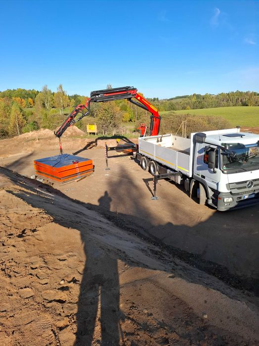 Transport HDS 6,4tony -25m, transport kontenerów, wykopy