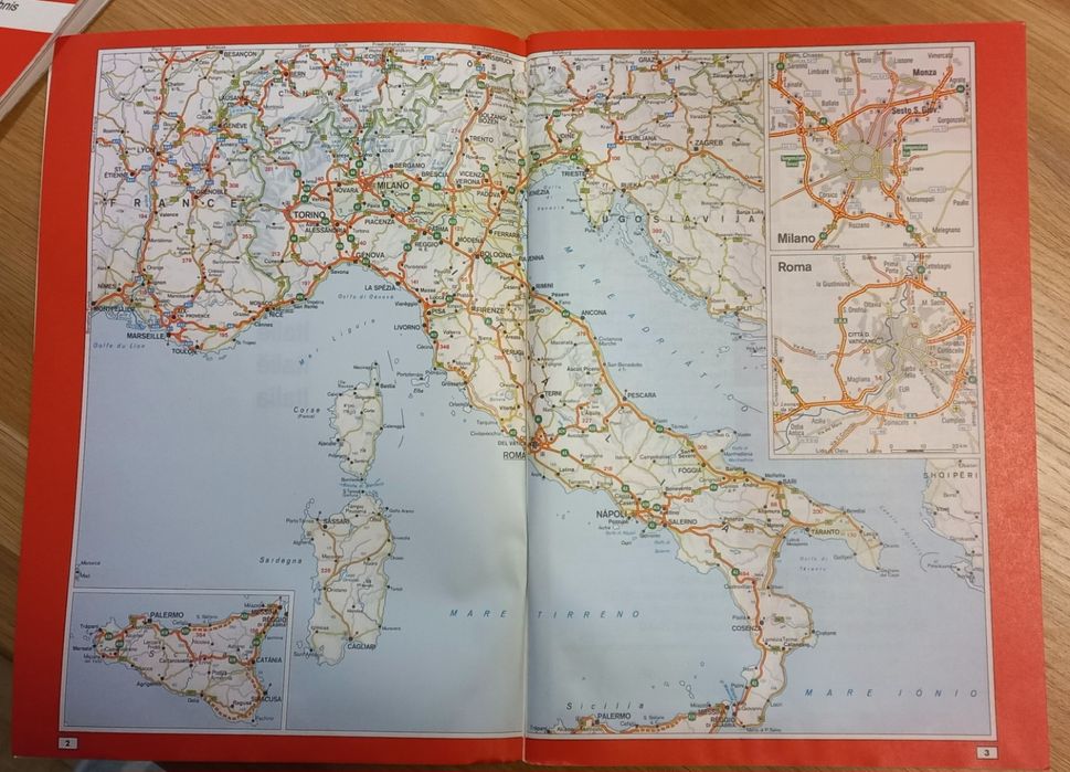 Atlas samochodowy Italia