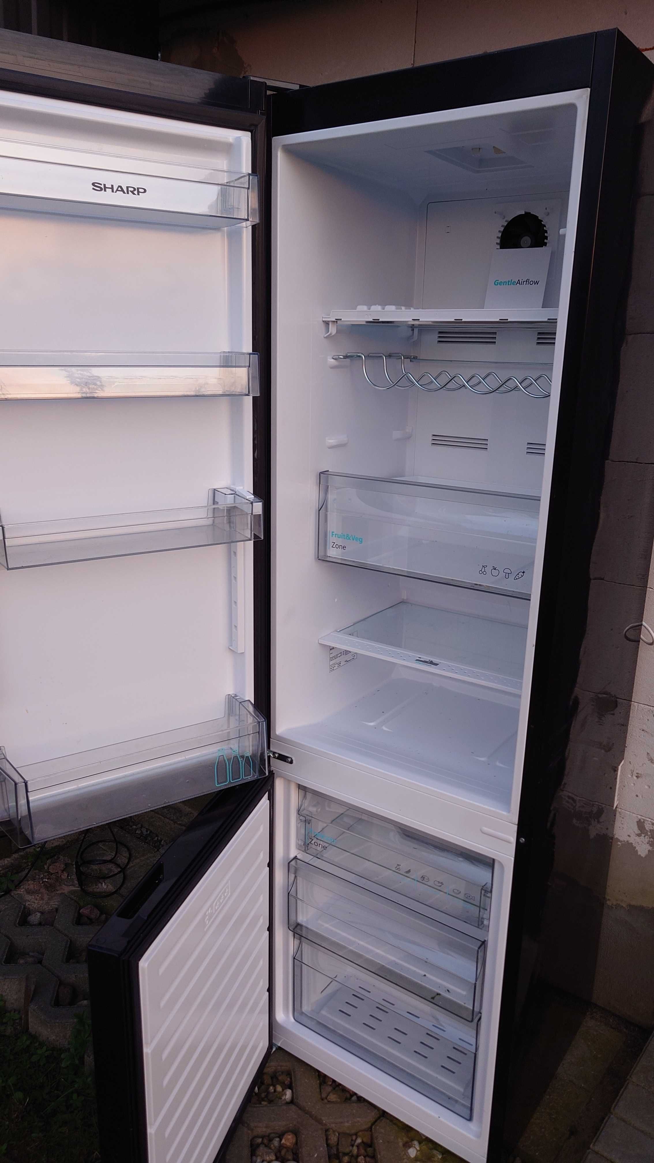 Lodówka Sharp czarna non frost