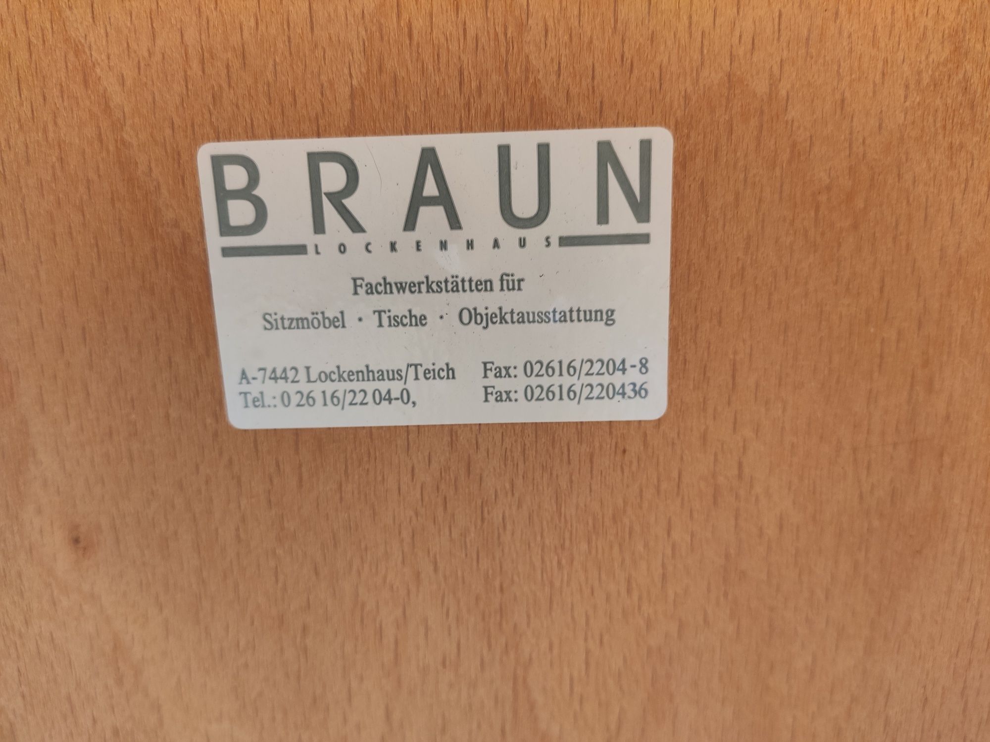Solidne krzesła Braun 7szt