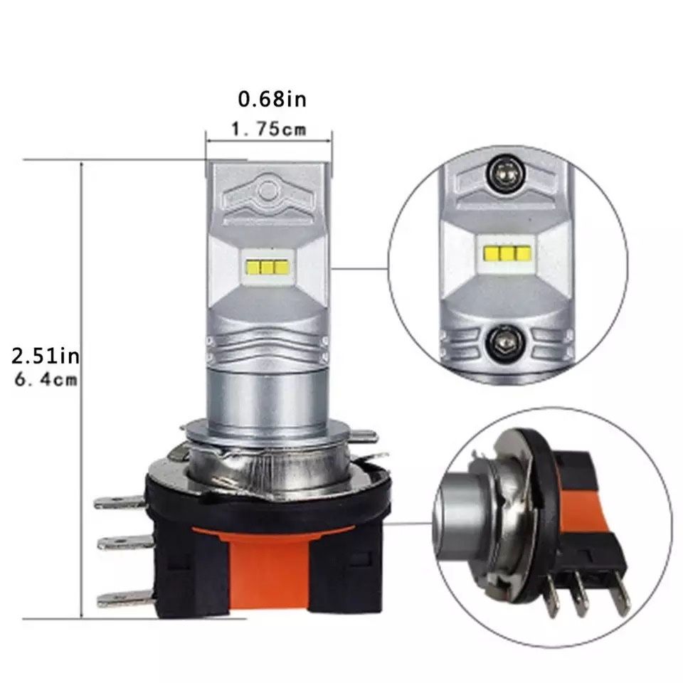 Kit Led H15 6000k 1800Lm