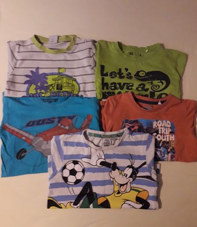 Bluzki, t-shirty, zestaw dla chłopca rozm 98/104