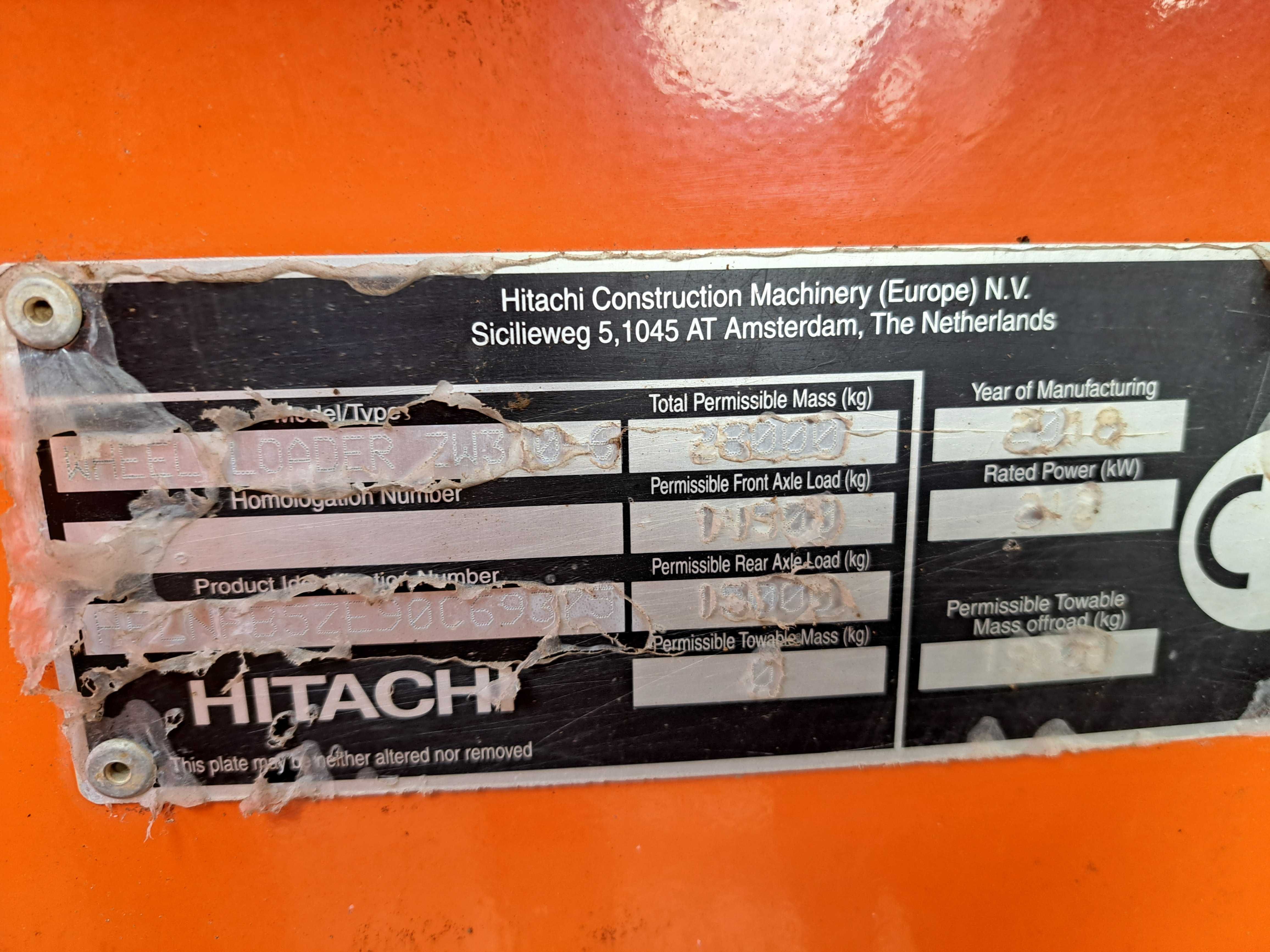 ładowarka czołowa  kołowa Hitachi ZW 310-6