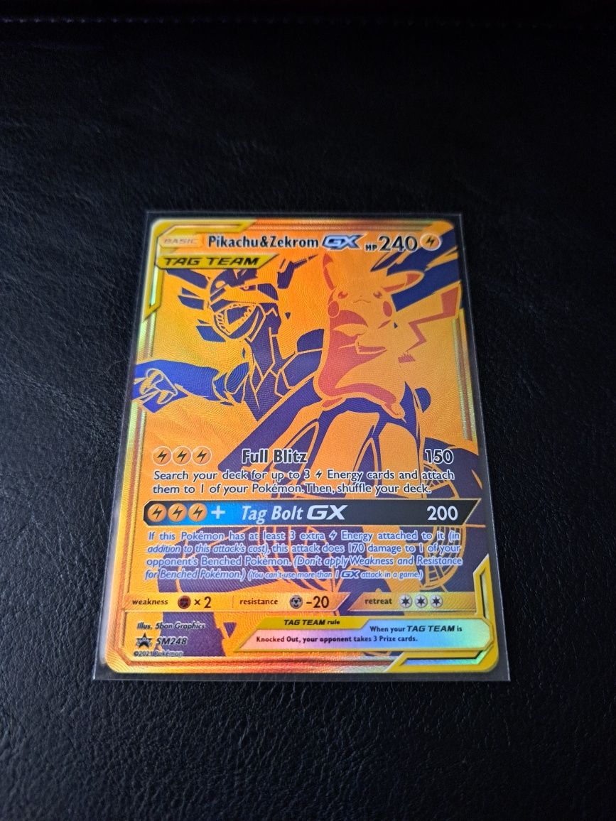 Karta pokemon Pikachu&Zekrom GX (SM 248)