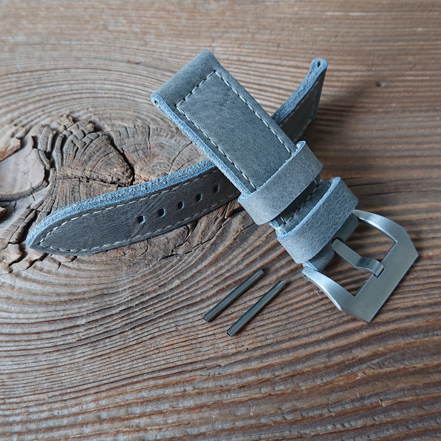 Pasek do zegarka Panerai 24 mm handmade skórzany ręcznie robiony