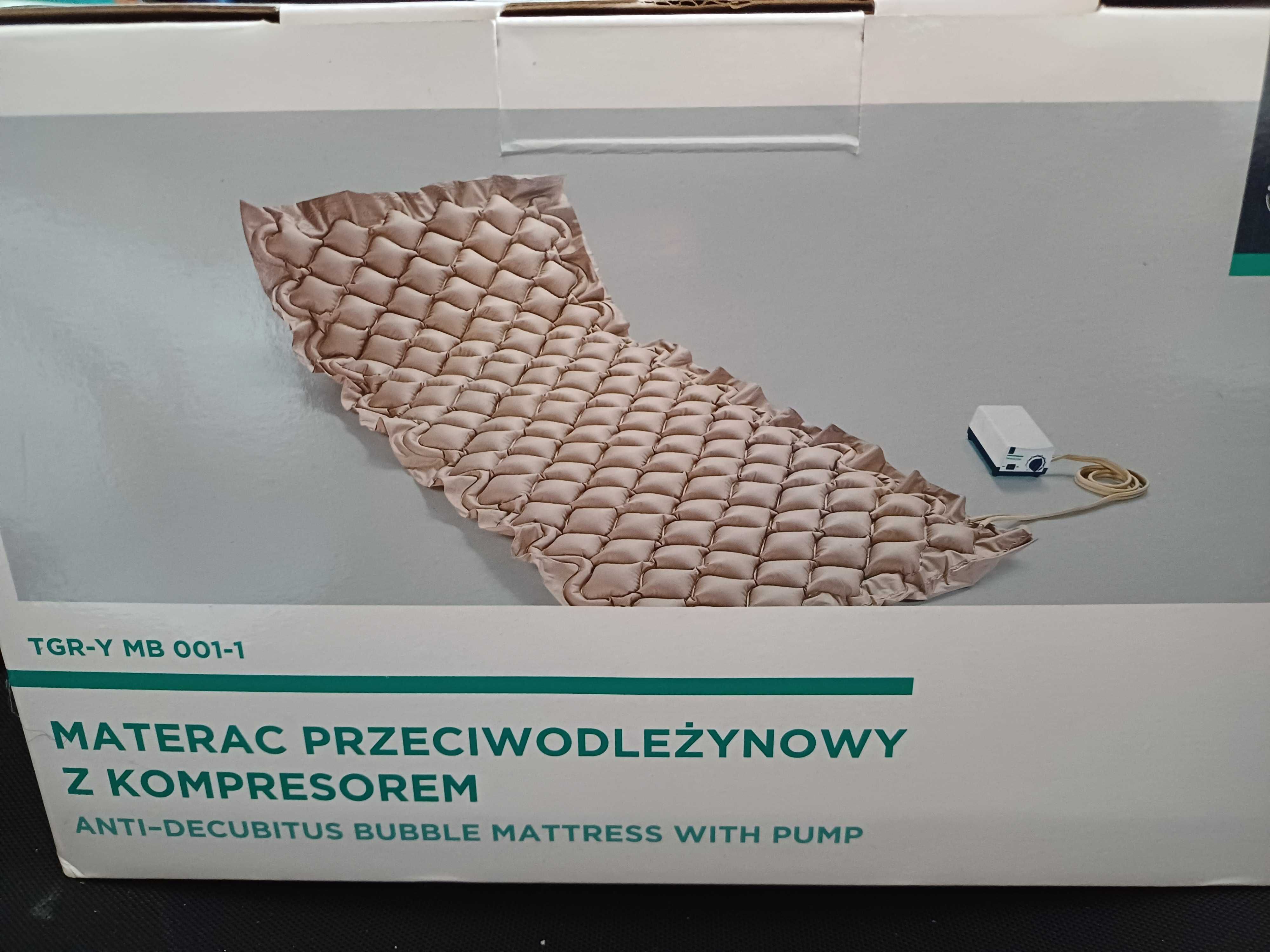 Materac przeciwodleżynowy z kompresorem